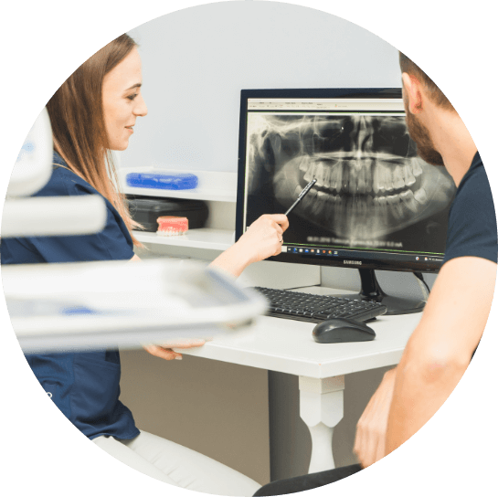 Pokazanie leczenia na monitorze